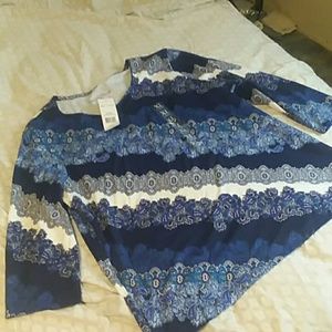 Blue XLarge Rebecca Malone TOP